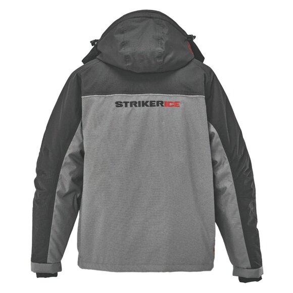 Striker ICE Men's Hardwater Gray/Black Jacket in Small With Sureflote Flotation - Picture 2 of 15